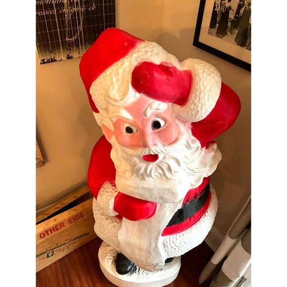 Incredible large size vintage Santa Claus blow mold older style  *pick up only* - Picture 3 of 6